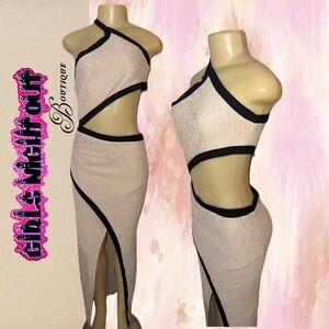 Asymmetrical Open-side Split Dress